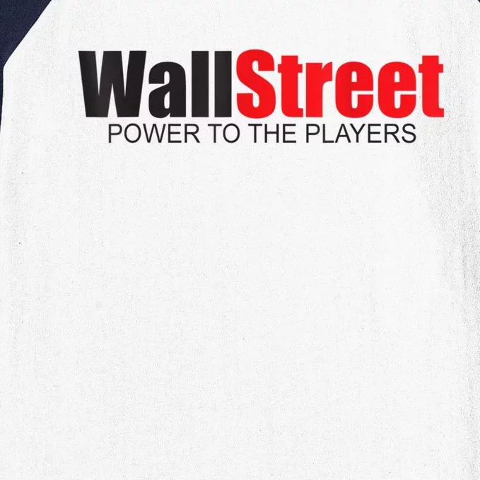 Wallstreet Power To The Players Baseball Sleeve Shirt