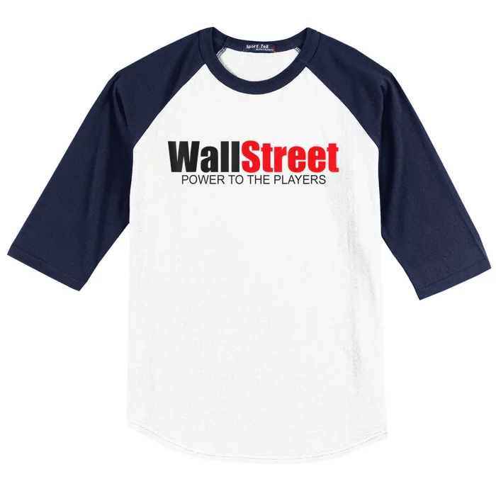 Wallstreet Power To The Players Baseball Sleeve Shirt