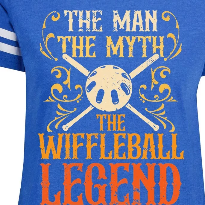 Wiffleball Player The Man The Myth Legend Wiffleball Enza Ladies Jersey Football T-Shirt