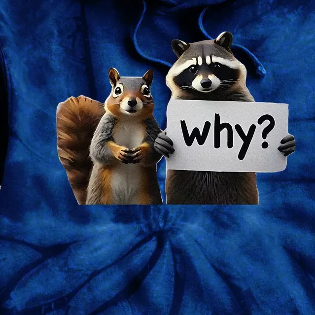 Why Peanut The Squirrel & Fred The Raccoon Tie Dye Hoodie