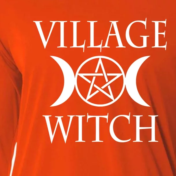 Wicca Pentacle Triple Moon Goddess Village Witch Meaningful Gift Cooling Performance Long Sleeve Crew