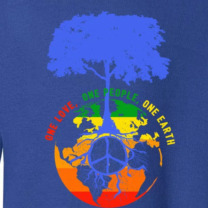 World Peace Tree Earth Day Love Hippie Environt Gift Toddler Sweatshirt