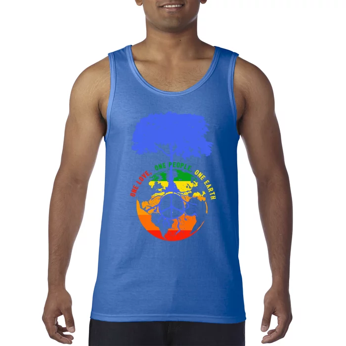 World Peace Tree Earth Day Love Hippie Environt Gift Tank Top