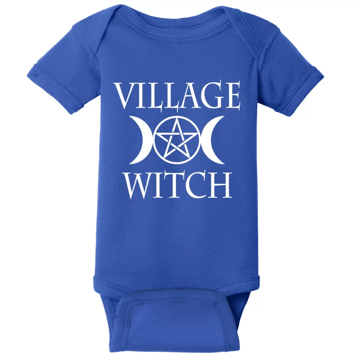 Wicca Pentacle Triple Moon Goddess Village Witch Cool Gift Baby Bodysuit