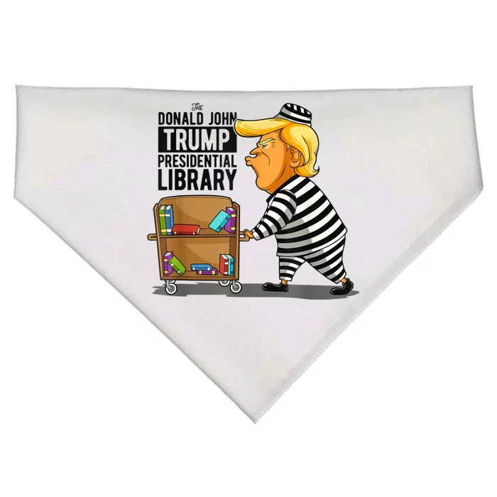 Womens Prison Trump Presidential Library Funny Anti Trump USA-Made Doggie Bandana