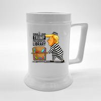 Womens Prison Trump Presidential Library Funny Anti Trump Beer Stein