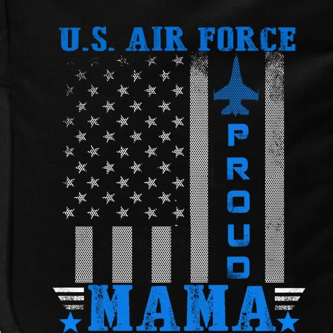 Wo Proud Us Air Force Mama With American Flag Veteran Great Gift Impact Tech Backpack