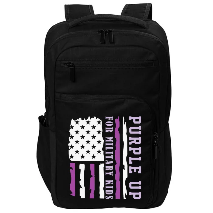 Wear purple up for military month of the military child Impact Tech Backpack