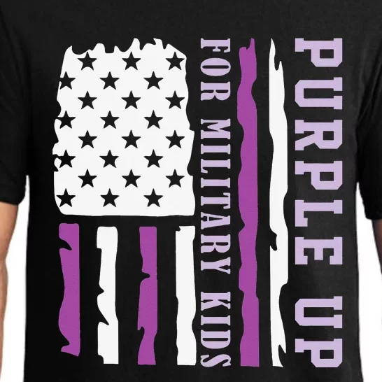 Wear purple up for military month of the military child Pajama Set