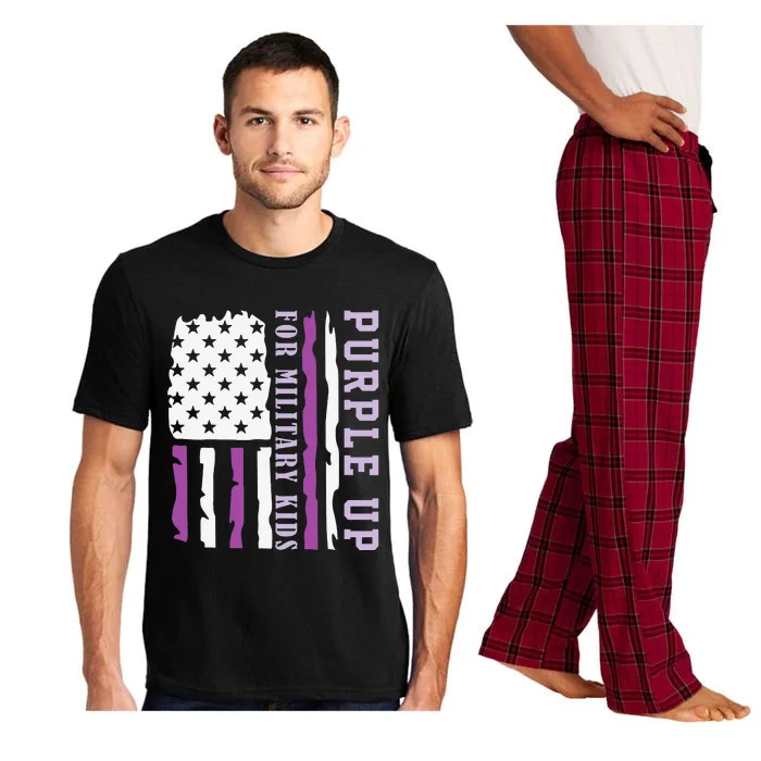 Wear purple up for military month of the military child Pajama Set