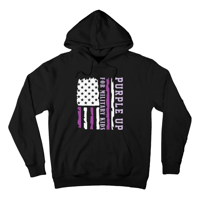 Wear purple up for military month of the military child Hoodie