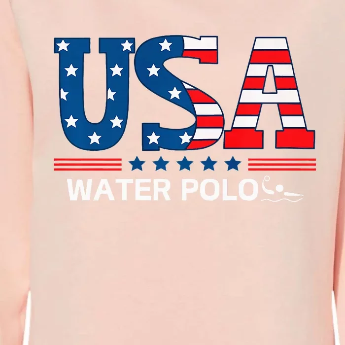 Water Polo United States Flag Usa Team Sport Water Polo Womens California Wash Sweatshirt