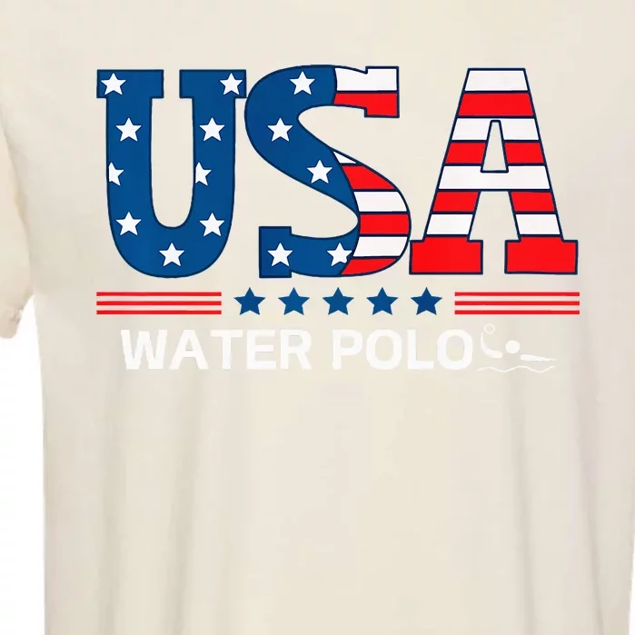 Water Polo United States Flag Usa Team Sport Water Polo Garment-Dyed Heavyweight T-Shirt