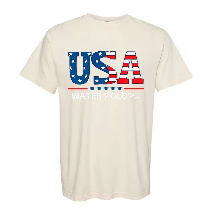 Water Polo United States Flag Usa Team Sport Water Polo Garment-Dyed Heavyweight T-Shirt