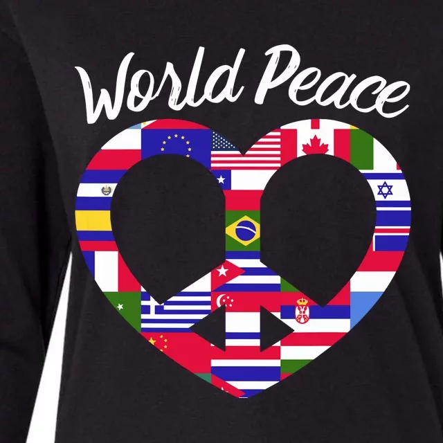 World Peace United Countries International Day Of Peace Womens Cotton Relaxed Long Sleeve T-Shirt