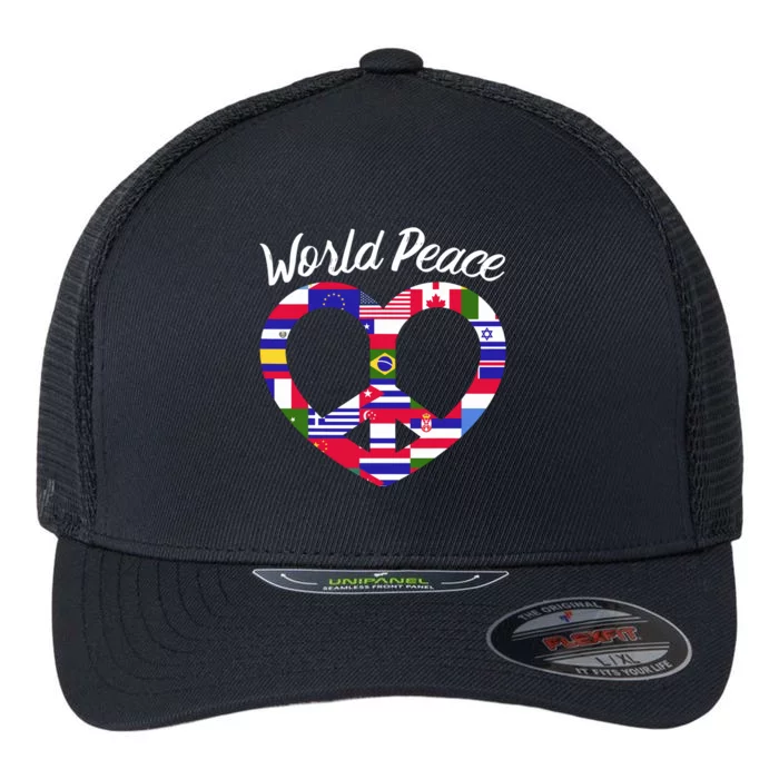 World Peace United Countries International Day Of Peace Flexfit Unipanel Trucker Cap