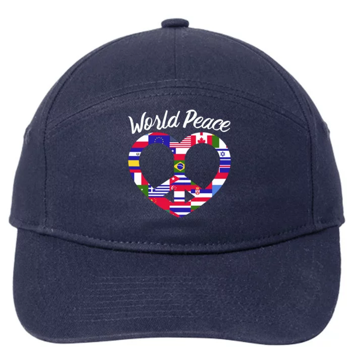 World Peace United Countries International Day Of Peace 7-Panel Snapback Hat