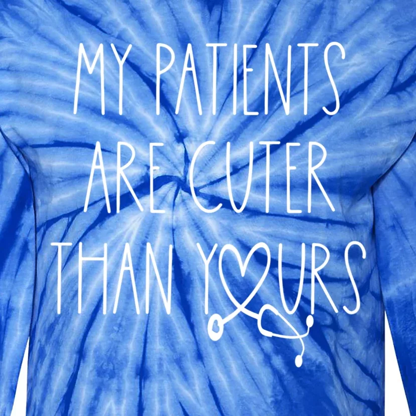 Wo Pediatrician Valentines Day Nurse Peds Pediatrist Doctor Gift Tie-Dye Long Sleeve Shirt