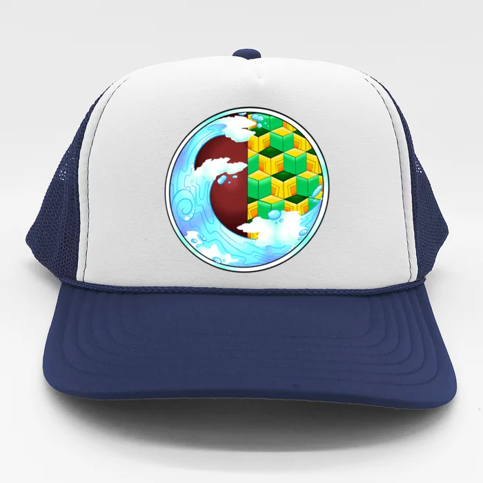 Water Pillar Trucker Hat