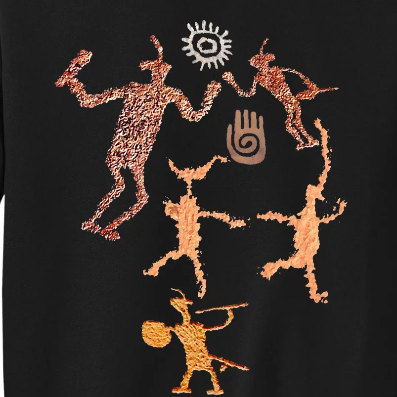 Warrior Petroglyphs. Tall Sweatshirt