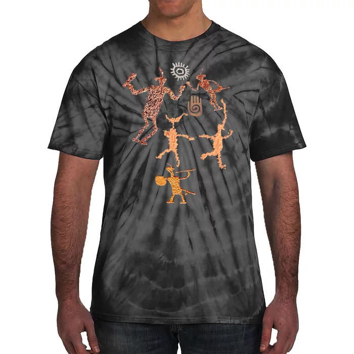 Warrior Petroglyphs. Tie-Dye T-Shirt