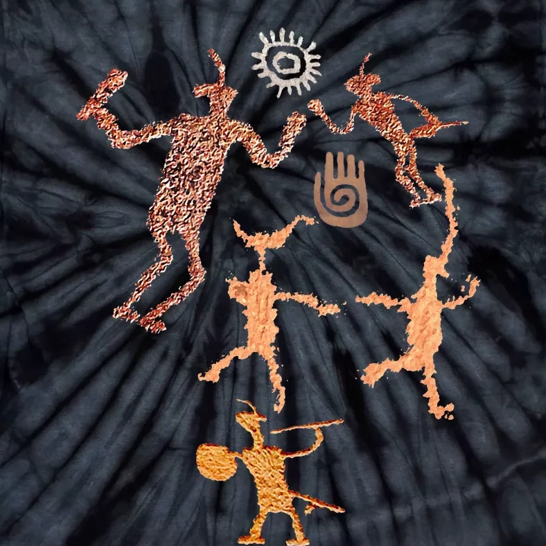 Warrior Petroglyphs. Tie-Dye T-Shirt