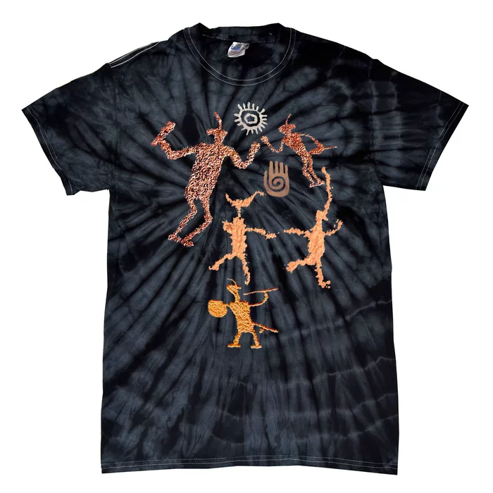 Warrior Petroglyphs. Tie-Dye T-Shirt