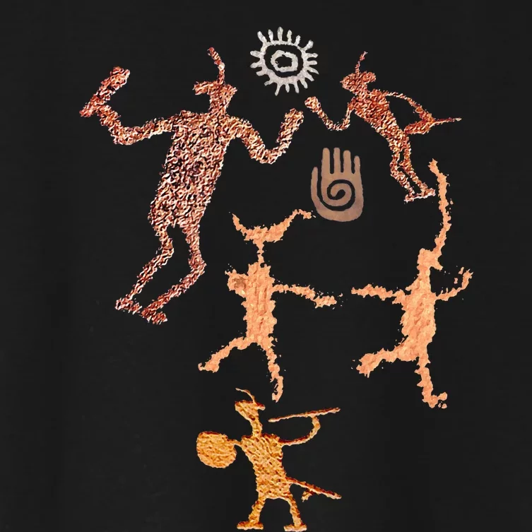 Warrior Petroglyphs. Women's Crop Top Tee