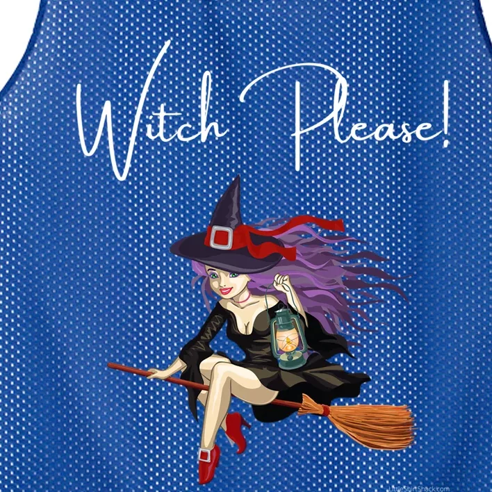 Witch Please Witches Spells Witchcraft Potion Halloween Meaningful Gift Mesh Reversible Basketball Jersey Tank