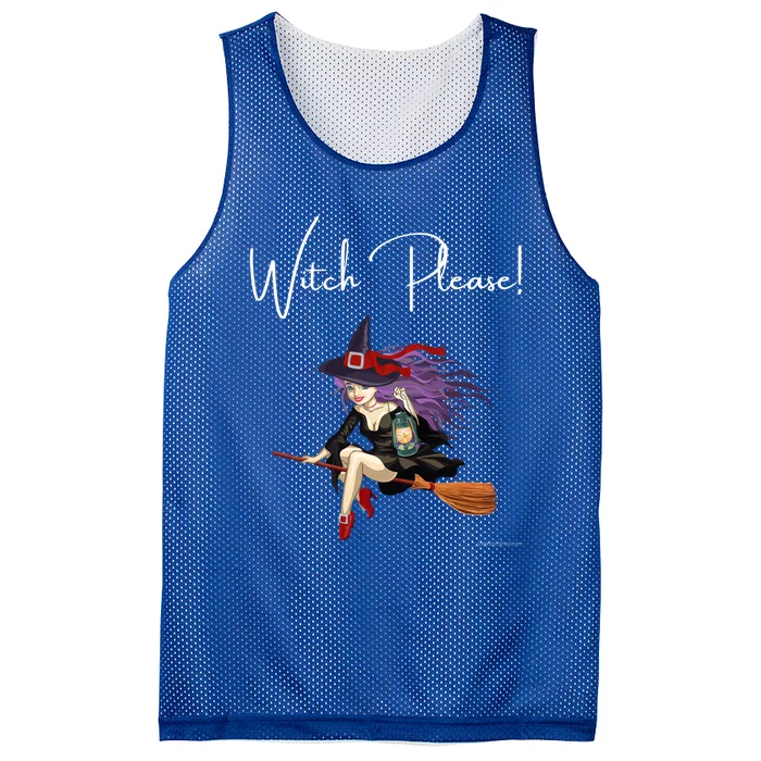 Witch Please Witches Spells Witchcraft Potion Halloween Meaningful Gift Mesh Reversible Basketball Jersey Tank