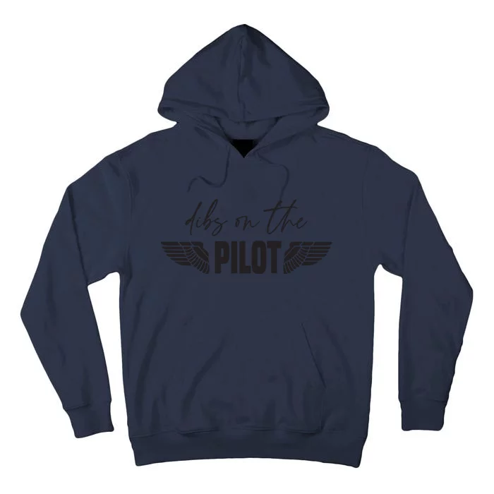 Womens Pilot Wife Dibs On The Pilot Tall Hoodie