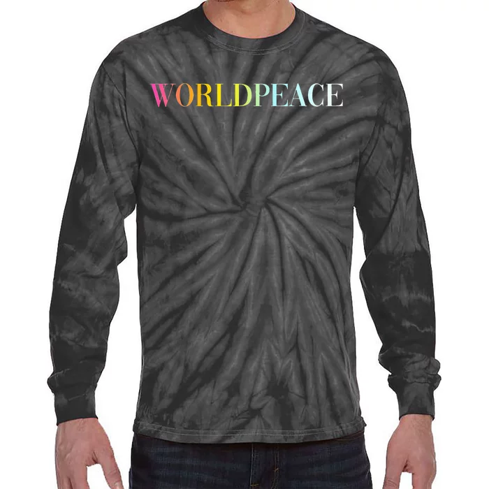 World Peace Tie-Dye Long Sleeve Shirt