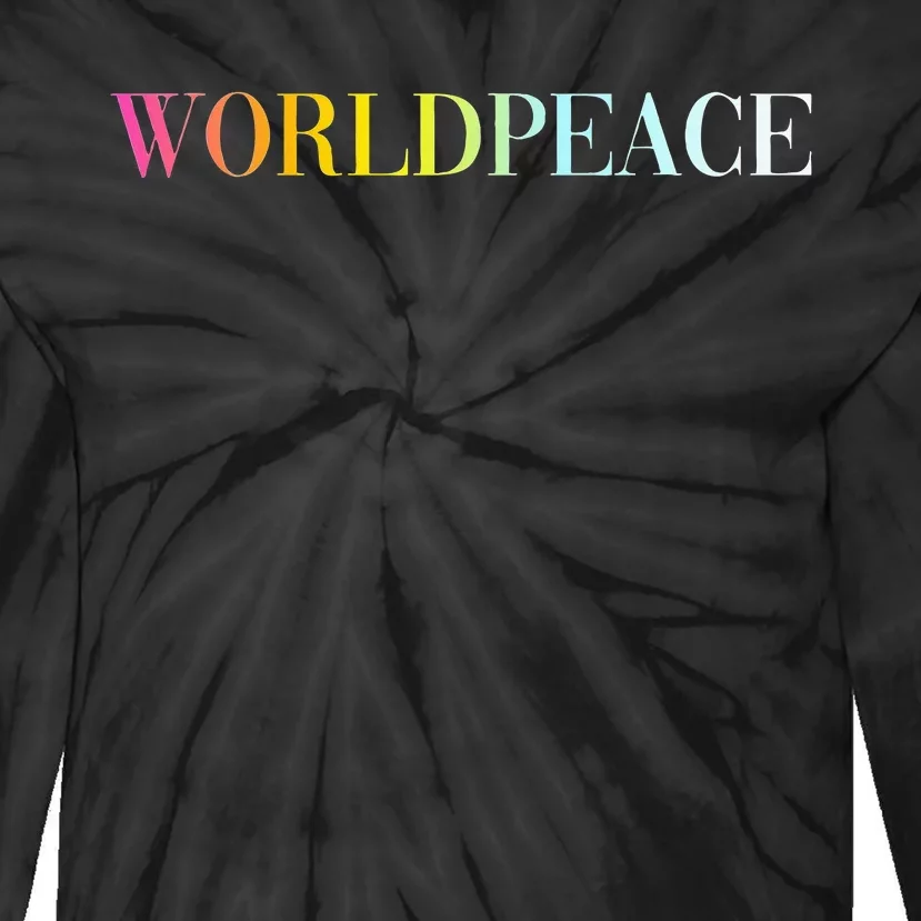 World Peace Tie-Dye Long Sleeve Shirt