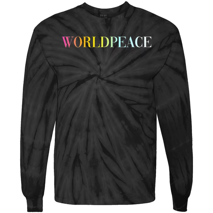 World Peace Tie-Dye Long Sleeve Shirt