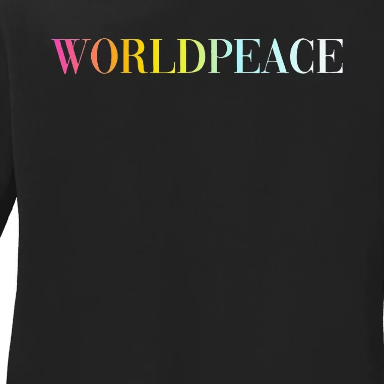 World Peace Ladies Long Sleeve Shirt