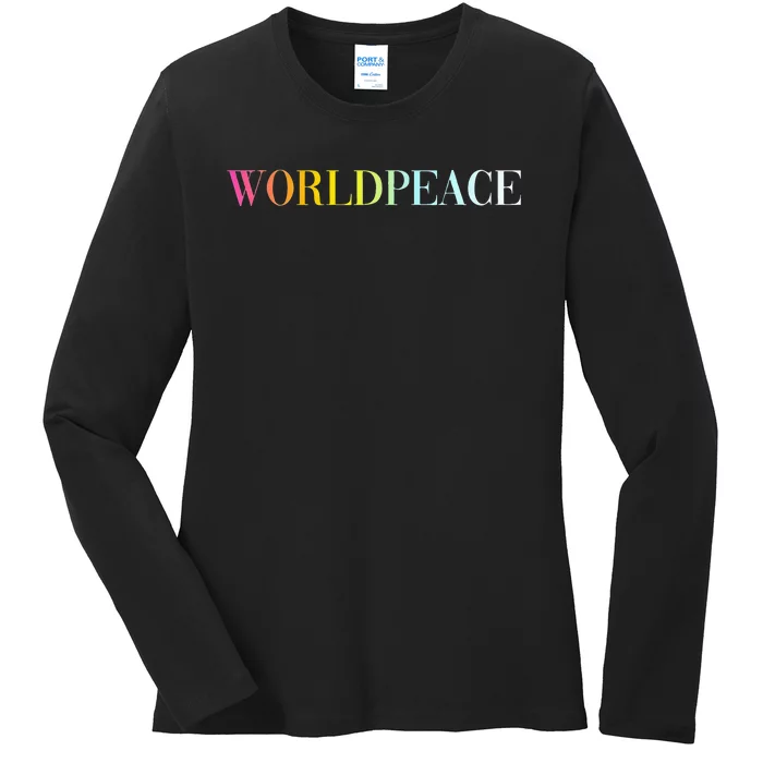 World Peace Ladies Long Sleeve Shirt