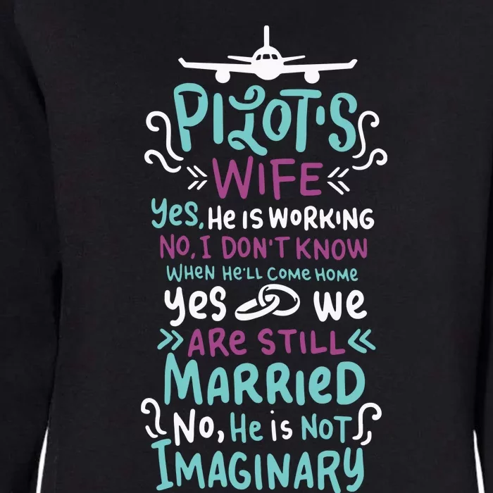 Womens Pilot Wife Womens California Wash Sweatshirt