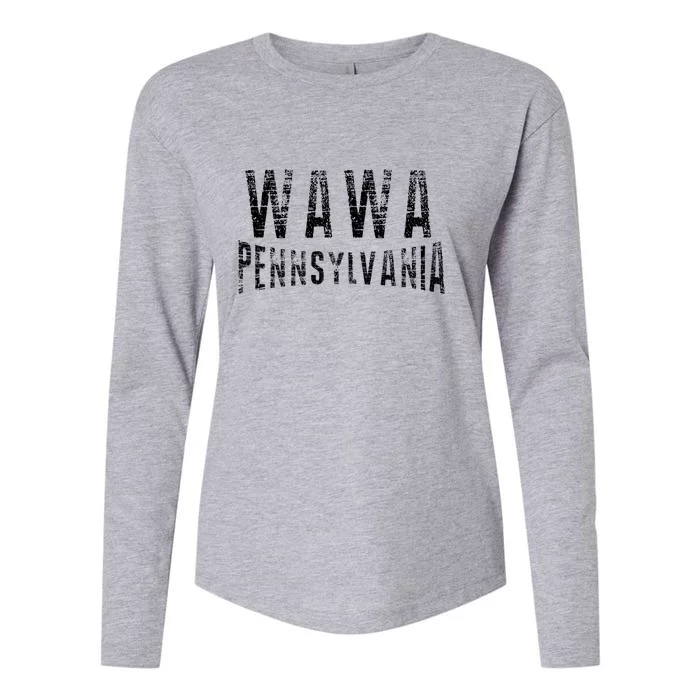 Wawa Pennsylvania Womens Cotton Relaxed Long Sleeve T-Shirt