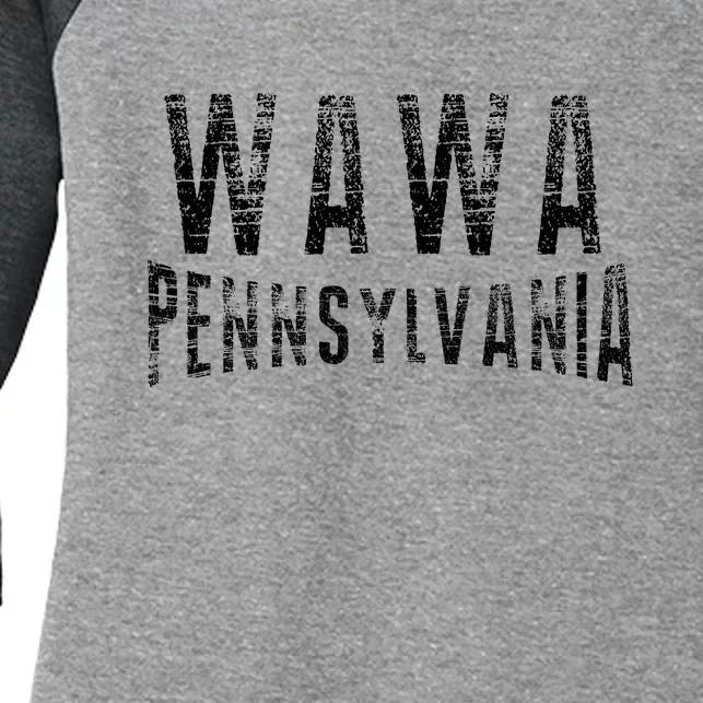 Wawa Pennsylvania Women's Tri-Blend 3/4-Sleeve Raglan Shirt