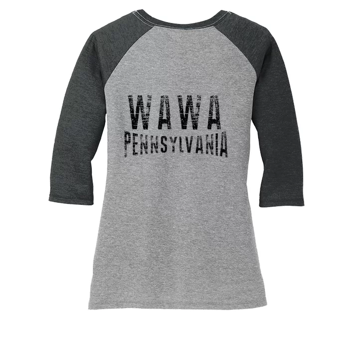 Wawa Pennsylvania Women's Tri-Blend 3/4-Sleeve Raglan Shirt