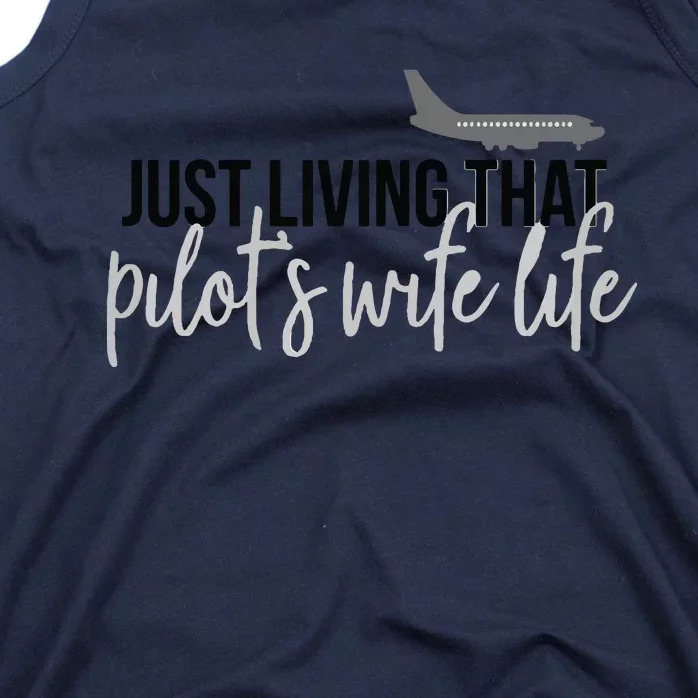 Womens Pilots Wife Pilot Wife Life Tank Top