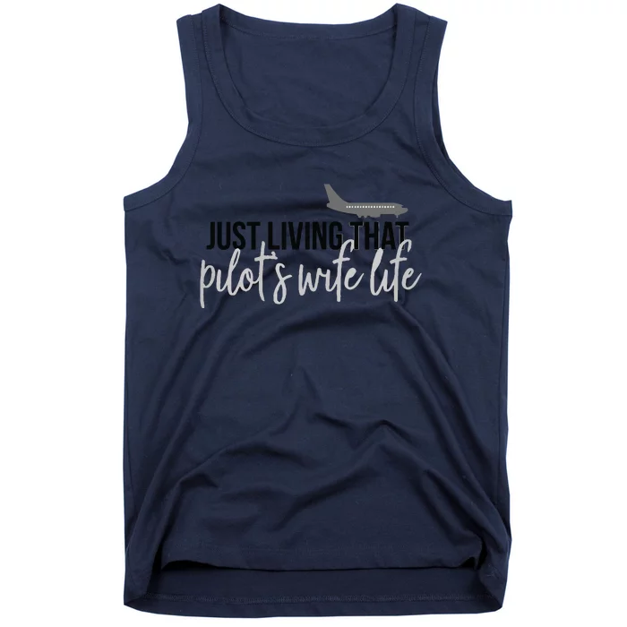 Womens Pilots Wife Pilot Wife Life Tank Top