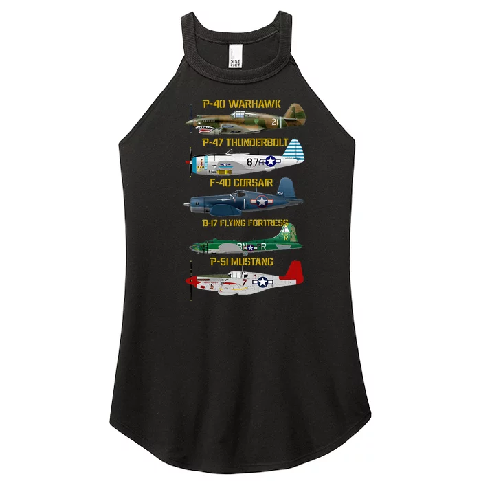 Ww2 Planes Warbirds Warplanes Women’s Perfect Tri Rocker Tank