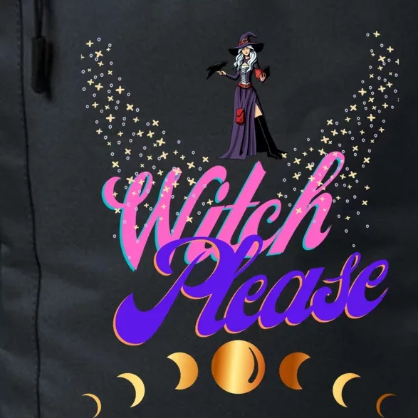 Witch Please Words With Stars And Moon Phases Gift Daily Commute Backpack