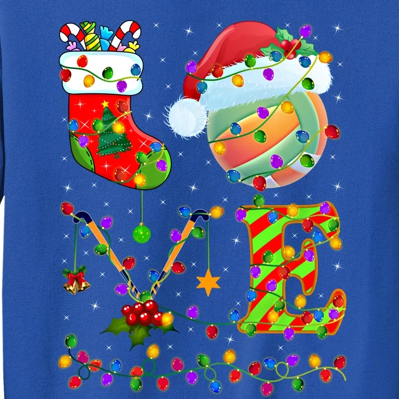 Water Polo Xmas Lighting Santa Love Water Polo Christmas Cool Gift Tall Sweatshirt