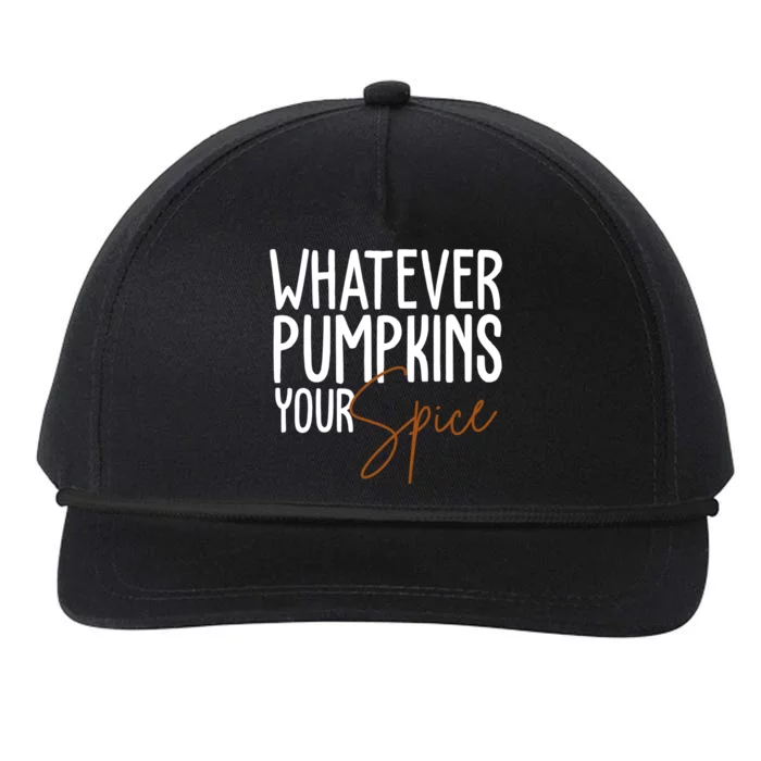 Whatever Pumpkins Your Spice Festive Fall Snapback Five-Panel Rope Hat