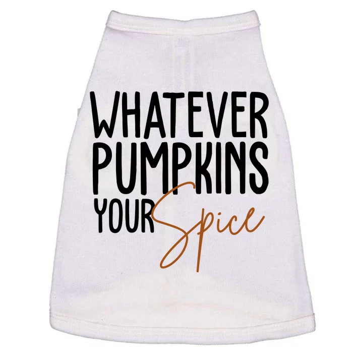 Whatever Pumpkins Your Spice Festive Fall Doggie Tank