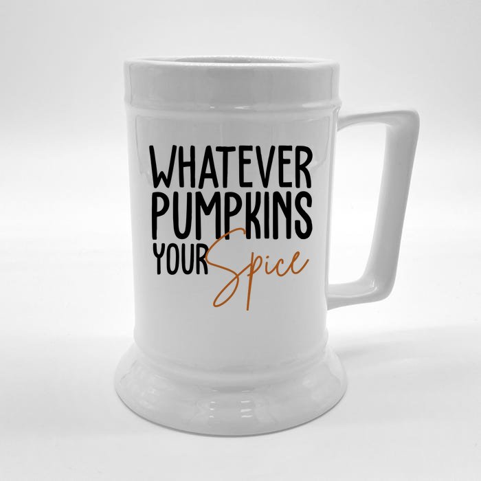 Whatever Pumpkins Your Spice Festive Fall Front & Back Beer Stein