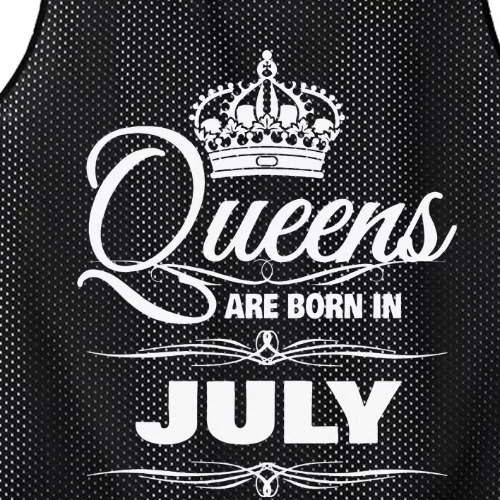 WOMEN'S QUEENS ARE BORN IN JULY BIRTHDAY Mesh Reversible Basketball Jersey Tank