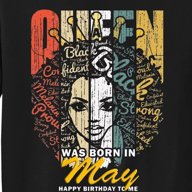 Wo Queens are Born in May Gemini Birthday Tall Sweatshirt